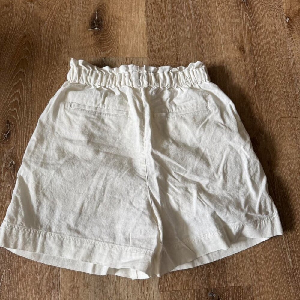 Uniqlo‎ White Women's Linen-Cotton Shorts Pants Size S - Picture 2 of 3